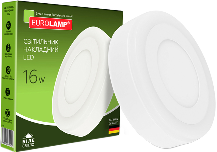 Потолочный светильник Eurolamp 16W 4000K (LED-NLR-16/4) - изображение 1
