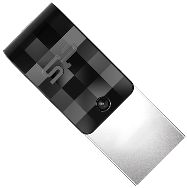 Pendrive Silicon Power Mobile C31 128 GB USB 3.2/Type-C Czarny (SP128GBUC3C31V1K) - obraz 1
