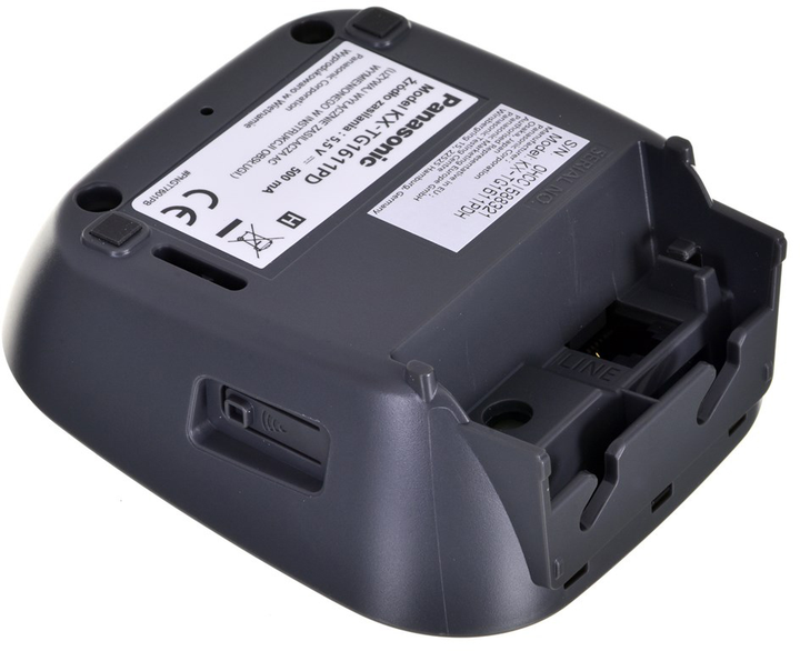 Телефон стаціонарний Panasonic KX-TG1611 PDH Black - зображення 8