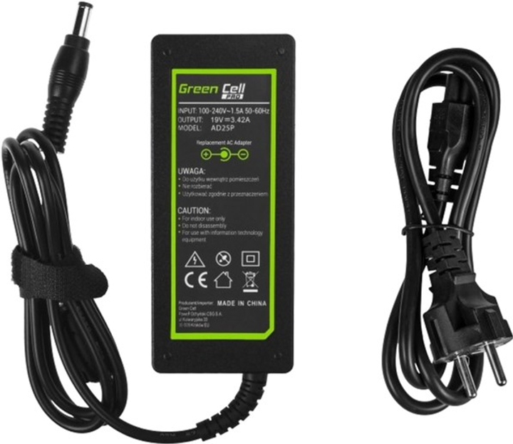 Блок живлення Green Cell для ноутбука Asus 19V 3.42A 65W (AD25P) - зображення 3