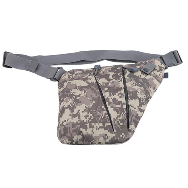 Сумка тактическая через плече WLKR W38-Cross Body мужская, слинг, армейский мини-рюкзак нагрудный Пиксель - изображение 2