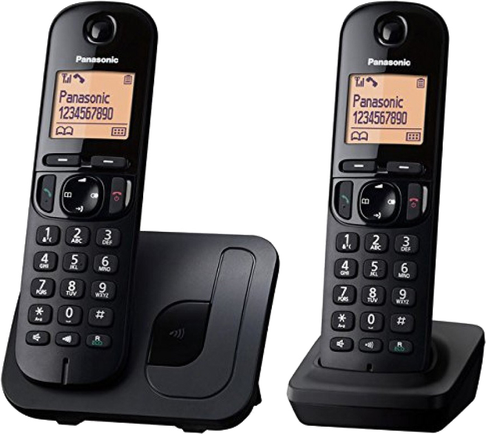 Telefon stacjonarny Panasonic KX-TGC212 PDB Czarny - obraz 1