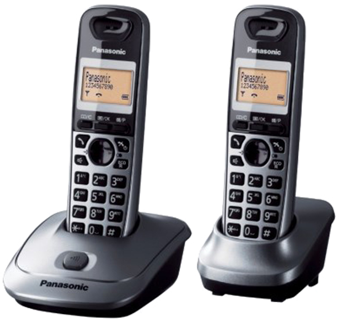 Telefon stacjonarny Panasonic KX-TG2512 PDM Szary - obraz 1
