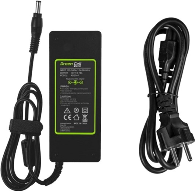 Блок живлення Green Cell для ноутбука Toshiba 19V 4.74A 90W (AD27AP) - зображення 3