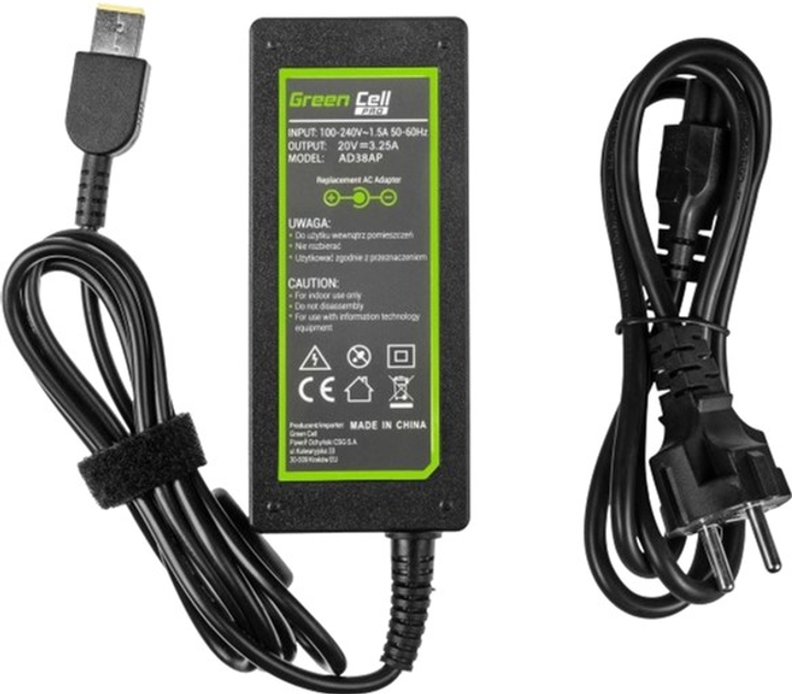 Lenovo 20V 3.25A 65W Zasilacz Green Cell (AD38AP) - obraz 3