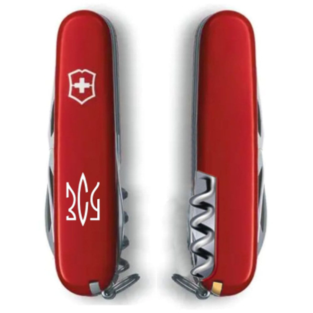 Нож Victorinox Spartan Ukraine Red "Тризуб ЗСУ" (1.3603_T0390u) - изображение 2