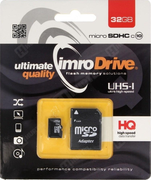 Adapter Imro microSDHC 32GB UHS-I + (10/32G UHS-I ADP) - obraz 1