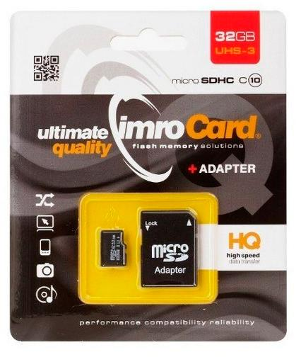 Imro microSDHC 32GB U3 + adapter (MicroSD10/32G UHS-3 ADP) - obraz 1