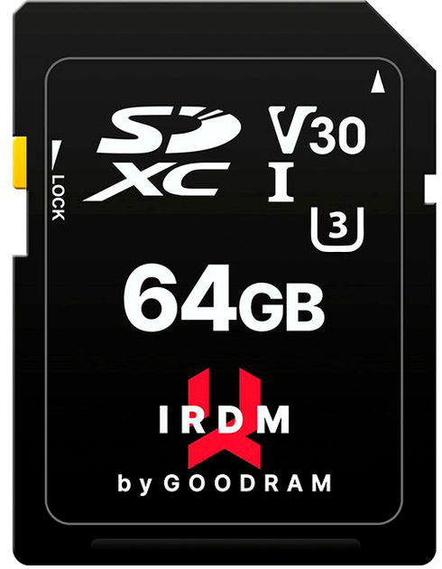 Goodram IRDM microSDXC 64GB UHS-I U3 A2 + adapter (IR-M2AA-0640R12) - obraz 1