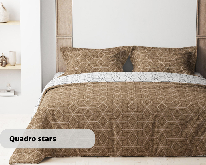 Комплект постільної білизни ТЕП Полуторний 150 x 215 см Quadro Stars від Rozetka на платформі USKIDKA Акція на Комплект постільної білизни ТЕП Полуторний 150 x 215 см Quadro Stars від Rozetka