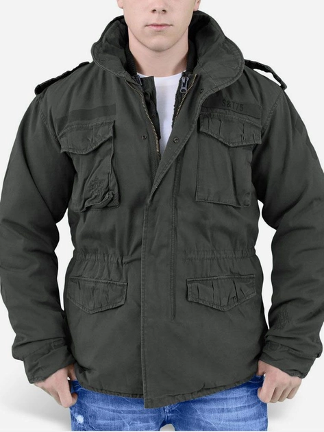 Тактическая куртка Surplus Regiment M 65 Jacket 20-2501-63 S Черная - изображение 1