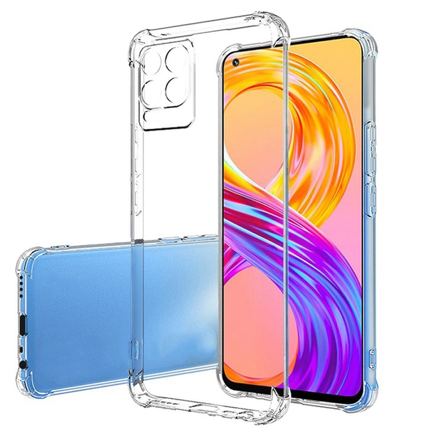 Чехол Fiji Proof для Realme 8 / Realme 8 Pro бампер с усиленными бортами Transparent - Фото 1 Чехол Fiji Proof для Realme 8 / Realme 8 Pro бампер с усиленными бортами Transparent - изображение 1
