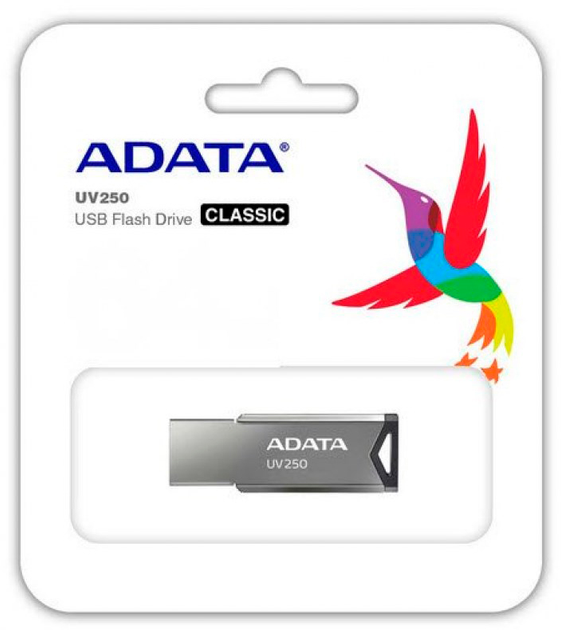 ADATA UV250 16 GB USB 2.0 Szary (AUV250-16G-RBK) - obraz 3