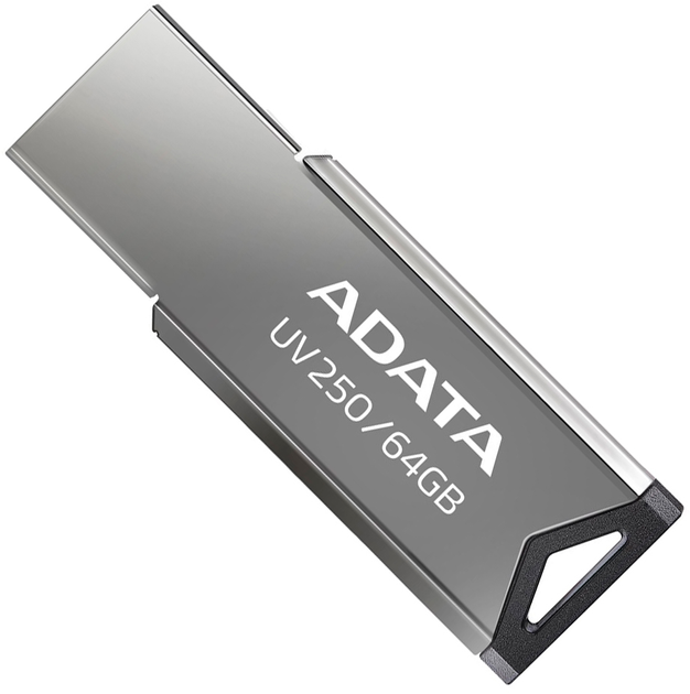 ADATA UV250 64 GB USB 2.0 Szary (AUV250-64G-RBK) - obraz 1