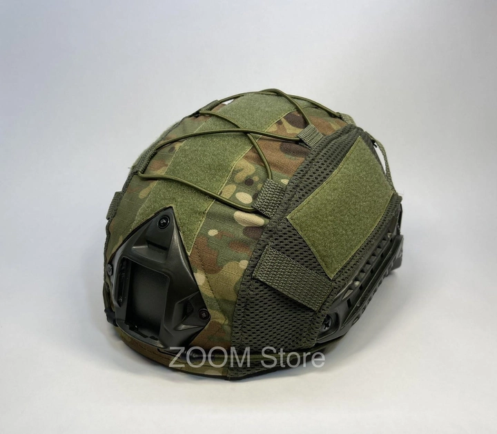 Кавер чехол на шлем каску фаст Fast Tor-D Мультикам из ткани rip stop Размер L - изображение 2