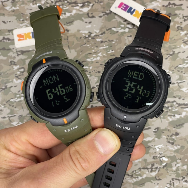 Мужские часы Skmei 1231AG Military Smart Watch + Compass - изображение 3
