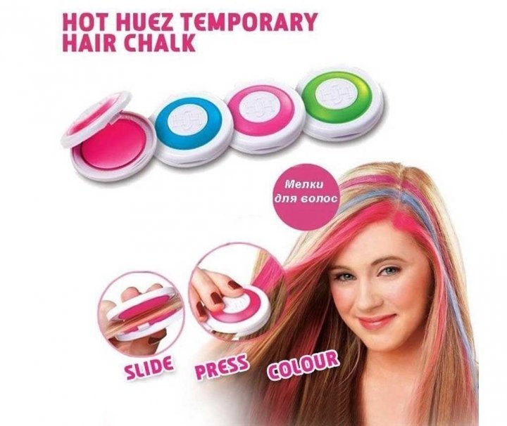 Цветные мелки для волос Hot Huez – фото, отзывы, характеристики в ...