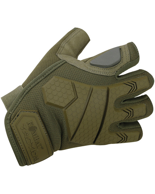 Рукавички тактичні KOMBAT UK Alpha Fingerless Tactical Gloves, койот, M - изображение 1