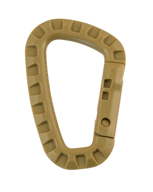 Карабін 1шт KOMBAT UK Tactical Carabiner, койот - зображення 2