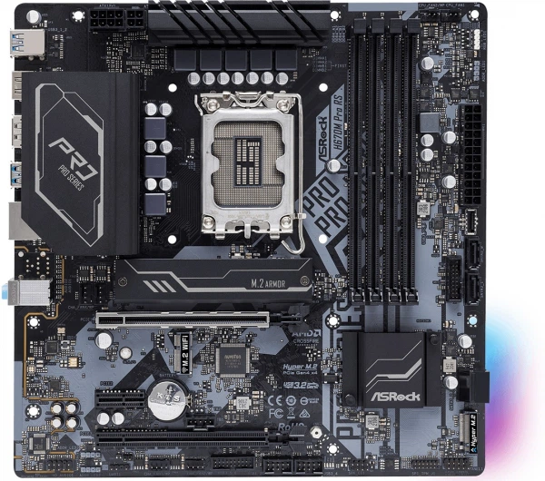 Материнська плата ASRock h670m Pro rs (s-170, h670) - зображення 2