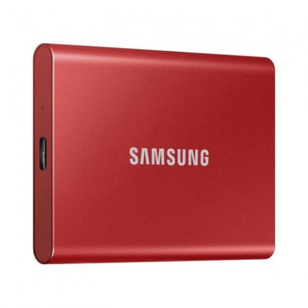 SSD накопитель samsung t7 2tb usb 3.2 gen.2 red (mu-pc2t0r/ww) - изображение 2