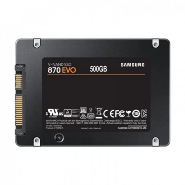 SSD накопитель Samsung 870 evo 500gb 2.5" sataiii mlc (mz-77e500b/eu) - Фото 3 SSD накопитель Samsung 870 evo 500gb 2.5" sataiii mlc (mz-77e500b/eu) - изображение 3