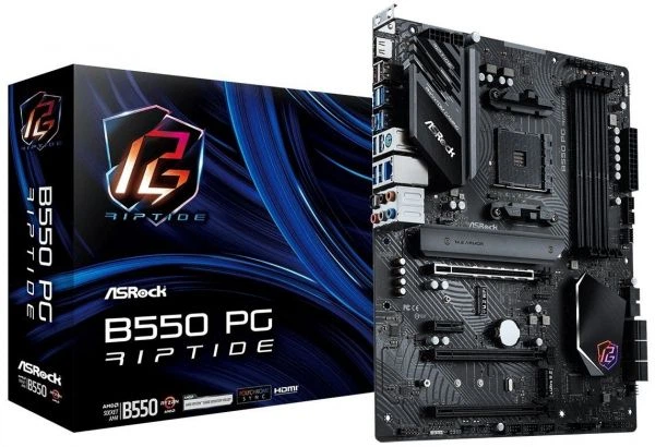 Материнcкая плата ASRock b550 pg Riptide (sAM4 b550 ddr4) - изображение 2