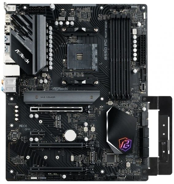 Материнcкая плата ASRock b550 pg Riptide (sAM4 b550 ddr4) - изображение 4