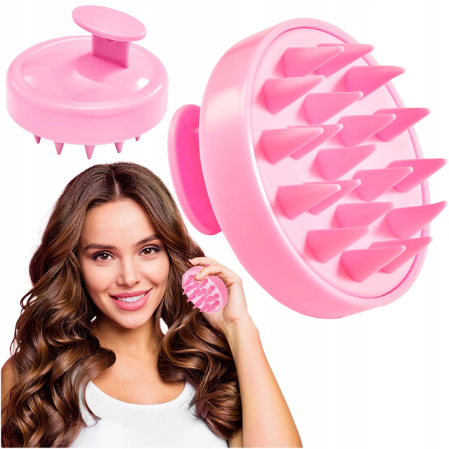 Массажная щетка для мытья головы 4FIZJO 4FJ0352 розовая от продавца .