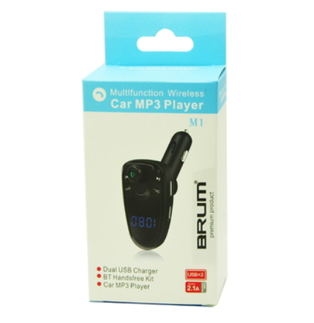 FM Модулятор Трансмиттер для авто с Bluetooth MP3 AUX G7 Золото (M1) - изображение 2