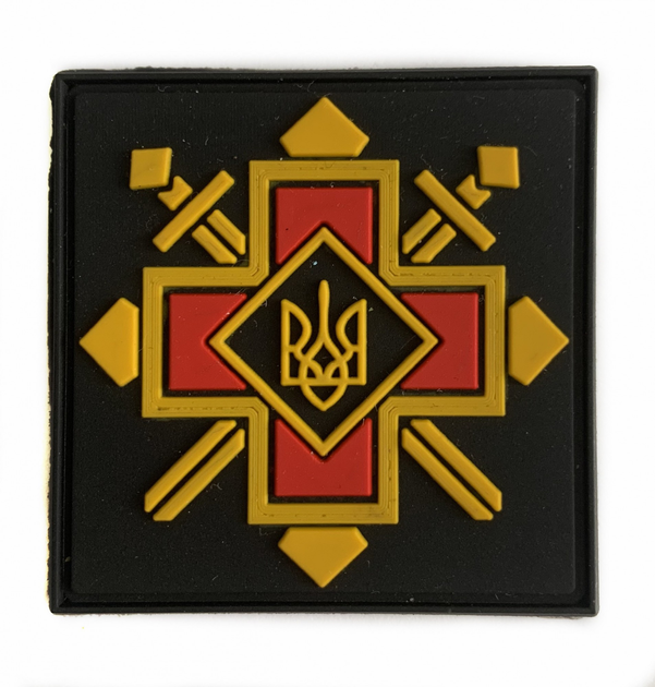 Шевроны "квадратний хрест УПА з гербом" резиновый - изображение 1