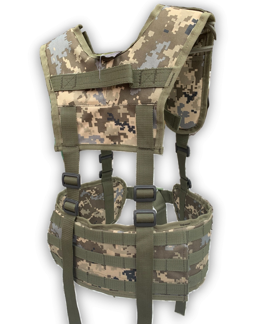 Тактичний пояс з кріпленням MOLLE Tactic 4profi з Кордури One Size зеленый піскль - зображення 1