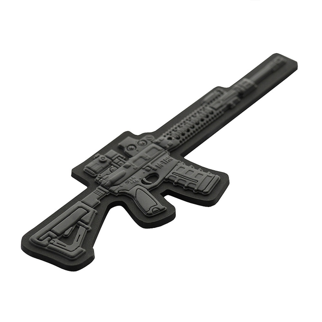 M-Tac нашивка AR-15 3D PVC Dark Grey - зображення 2