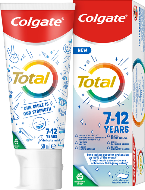 Зубна паста Colgate Total kids 7-12 років 50 мл (8718951433120) - зображення 3