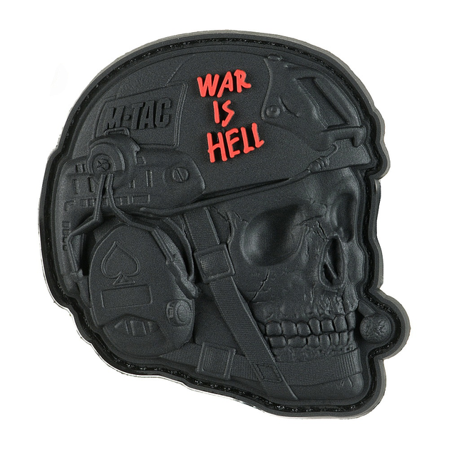 M-Tac нашивка War is Hell 3D PVC Black - изображение 1