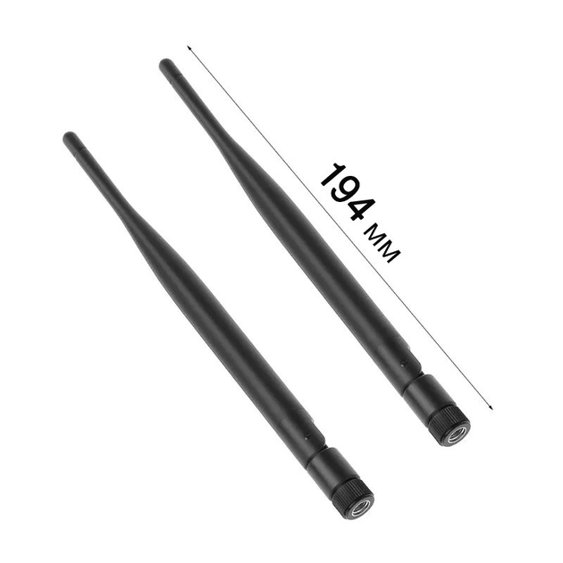 2 шт GSM 4G 3G LTE антенна 6 dBi 700-2700 MHz SMA Male - комплект для ...