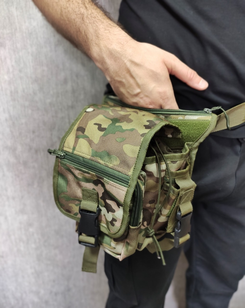 Тактическая сумка на бедро / военная сумка на ногу Мультикам Украинское производство - изображение 1