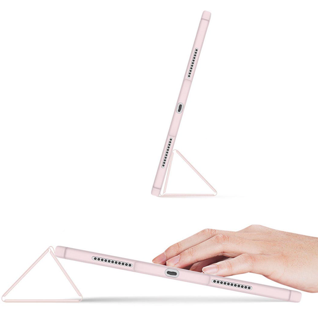 Чехол - книжка, обложка Dux Ducis Toby Series Case With Pencil Holder for iPad Pro 11 (2022-2018), Pink - изображение 5