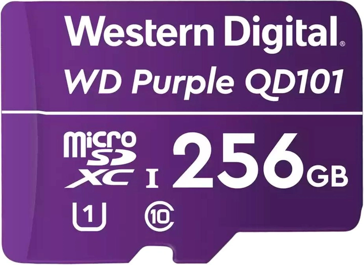 Western Digital Purple SC QD101 microSDXC 256 GB klasa 10 (WDD256G1P0C) - obraz 1