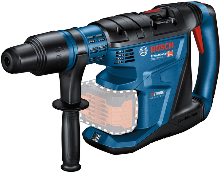 Акумуляторний перфоратор Bosch Biturbo з SDS max GBH 18V-40 C соло в XL-BOXX (0611917120) - зображення 1