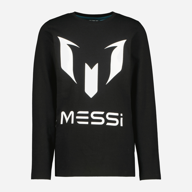 Підліткова футболка з довгими рукавами для хлопчика Messi C107KBN30001 140 см Чорна (8720834047171) - зображення 1