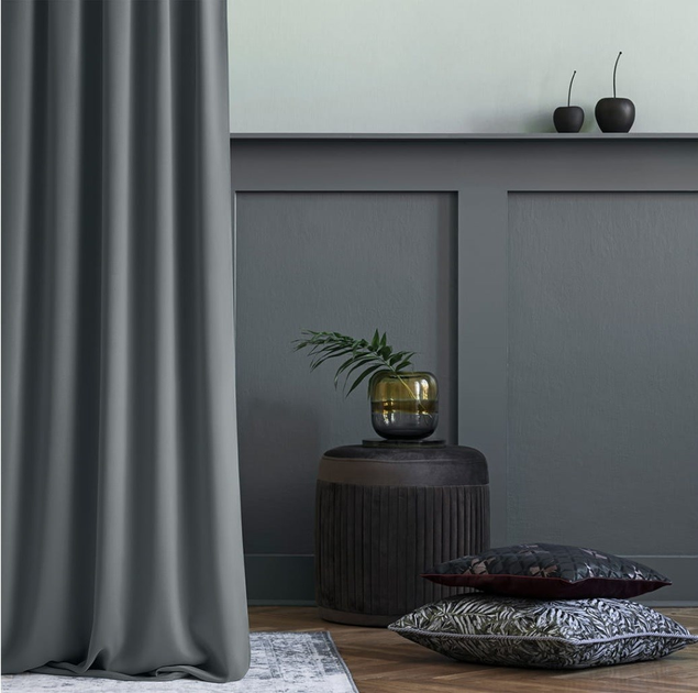 Zasłona Room 99 Aura 140x250 cm Ciemno-szara - obraz 2