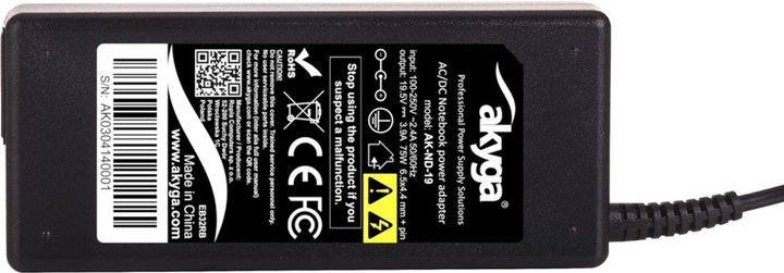 Блок живлення Akyga для ноутбука Sony 19.5V 3.9A 75W (6.5x4.4) (AK-ND-19) - зображення 7