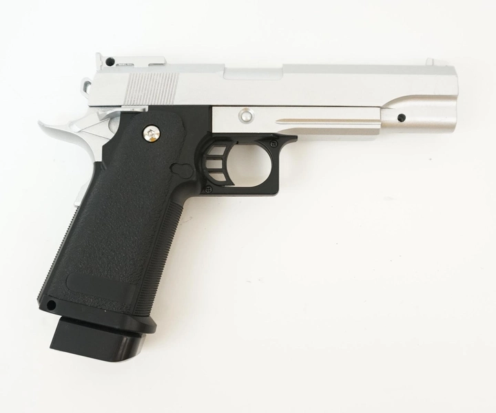 Страйкбольний пістолет Colt M1911 Hi-Capa Galaxy G6S метал срібло - изображение 2