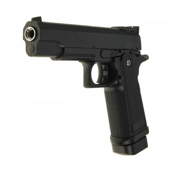 Дитячий Страйкбольний пістолет Colt M1911 Hi-Capa Galaxy G6 метал чорний - зображення 1