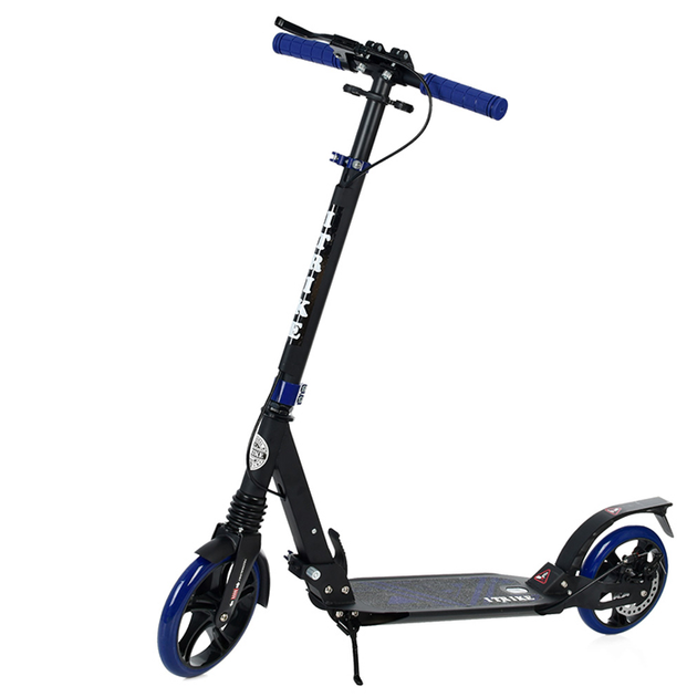 Двухколесный складной самокат iTrike SR 2-018-11-BBL, колеса 200 мм ...