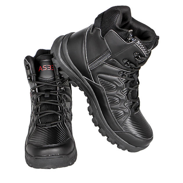 Ботинки тактические 43 р. Lesko GZ706 Black спецобувь мужская демисезонная для тренировок - изображение 2