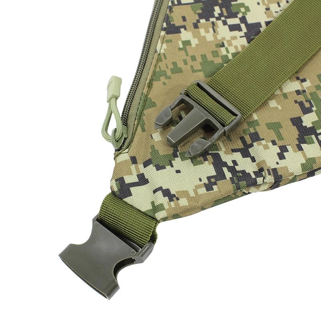 Рюкзак тактичний AOKALI Outdoor A38 Camouflage Green на одне плече армійський - зображення 2