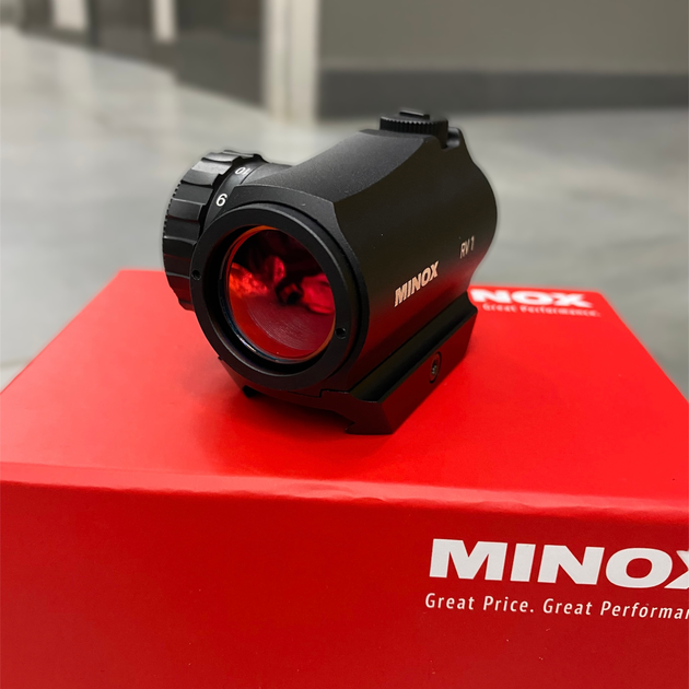 Коліматорний приціл MINOX Red Dot Sight RV 1, 2 MOA - зображення 1
