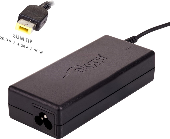 Zasilacz Akyga do laptopa IBM, Lenovo 20V 4,5A 90W (Slim Tip) (AK-ND-24) - obraz 3